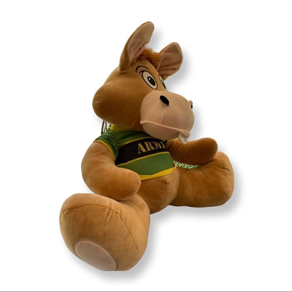 USArmy Mascot Jumbo Stuffed Plush Jackson Mule/Donkey Military Veterans Armed - Picture 6 of 8